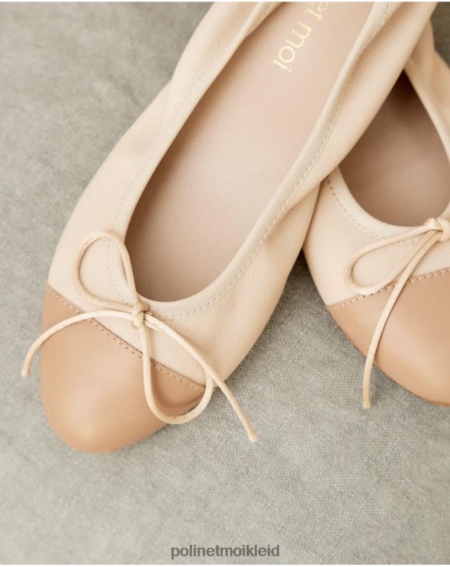 Polin et moi Ballerinas zweifarbig Maritza HT8R492 Schuhwerk Kamel