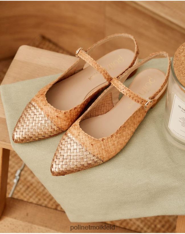 Polin et moi Mary Jane Punta Rigobertta HT8R416 Schuhwerk Beige