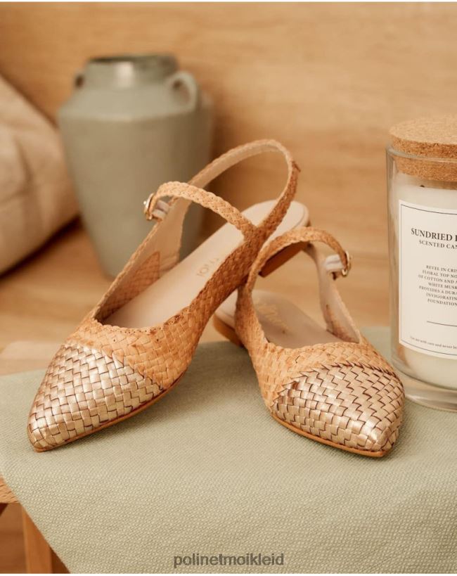 Polin et moi Mary Jane Punta Rigobertta HT8R416 Schuhwerk Beige