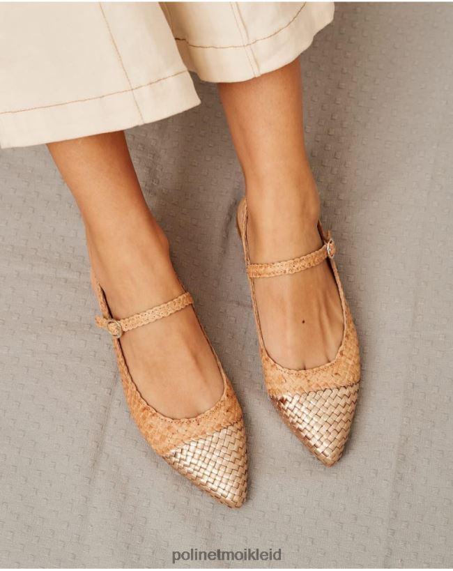 Polin et moi Mary Jane Punta Rigobertta HT8R416 Schuhwerk Beige