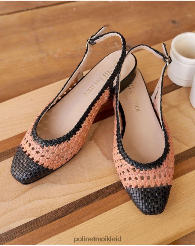 Polin et moi unterschnittene zweifarbige Nabila HT8R465 Schuhwerk nackt