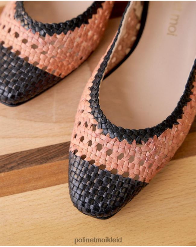 Polin et moi unterschnittene zweifarbige Nabila HT8R465 Schuhwerk nackt