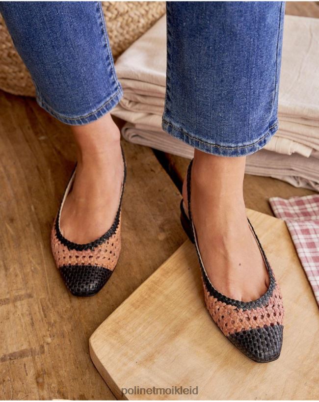 Polin et moi unterschnittene zweifarbige Nabila HT8R465 Schuhwerk nackt