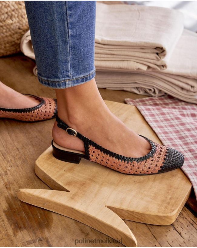 Polin et moi unterschnittene zweifarbige Nabila HT8R465 Schuhwerk nackt